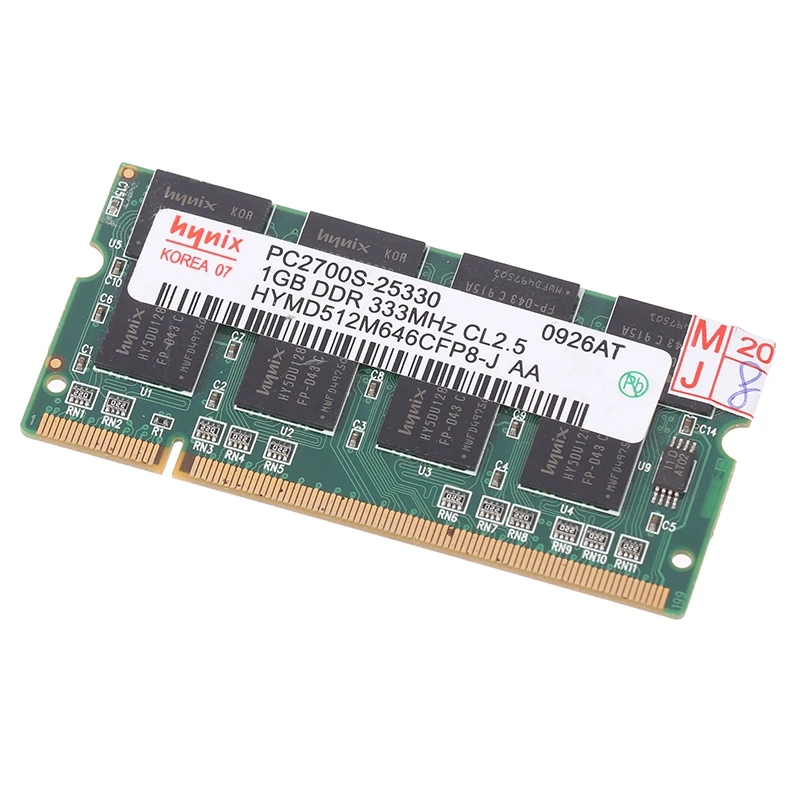 1 ГБ Памяти Ноутбука DDR1 Ram SO-DIMM 200PIN DDR333 PC 2700 333 МГц Для Ноутбука Sodimm Memoria