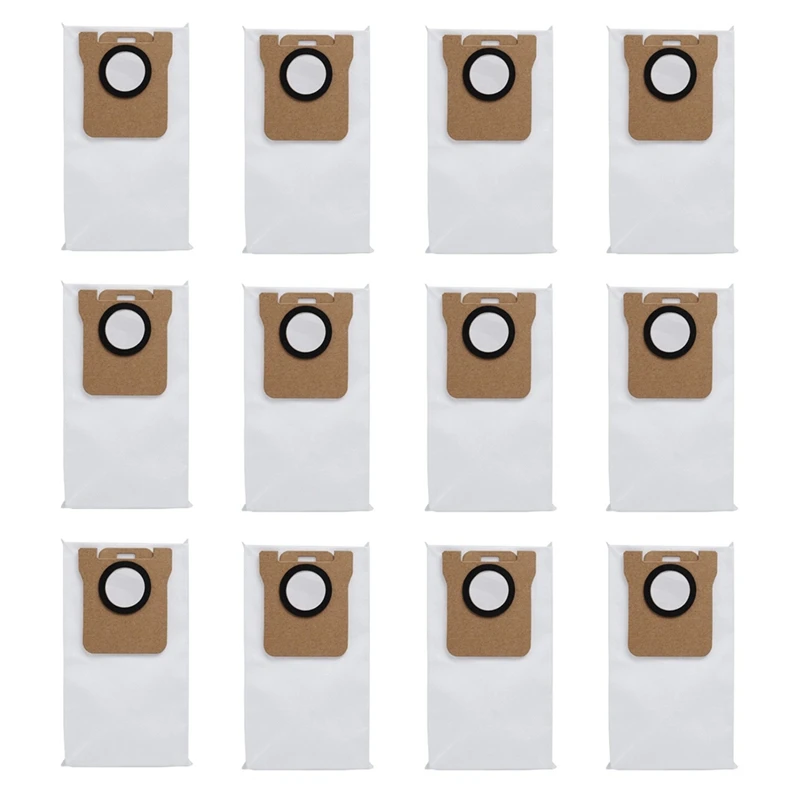 12 шт. Вакуумных пакетов для Xiaomi Mijia STYTJ05ZHM, Комплект пылесборников, Запчасти для робота-пылесоса для уборки пыли