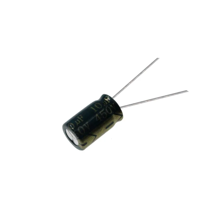 20ШТ 10 мкФ 450 В 10MFD 450 Вольт Алюминиевый электролитический конденсатор 10 * 16 мм Радиальный