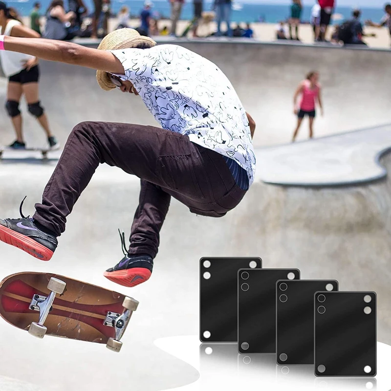 8шт Подступенки для скейтборда, амортизаторы для лонгборда, мягкие резиновые накладки 3 мм/ 0,12 дюйма для багажника для лонгборда для скейтборда Изображение 5 