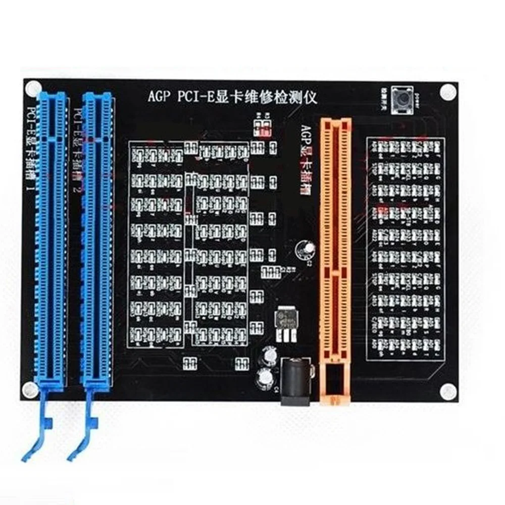 AGP PCI-E X16, Тестер разъемов двойного назначения, Тестер для проверки видеокарты, диагностический инструмент видеокарты