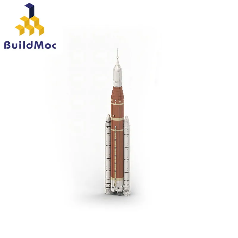 BuildMoc Крупногабаритная ракета SLS Artemis Строительные блоки 1 Несущая система SpaceX Космический корабль Игрушки для детей Подарки