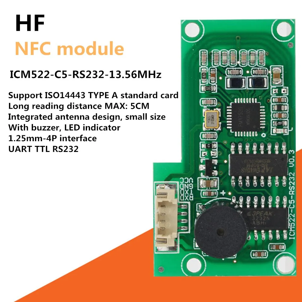 ISO14443A протокол all-in-one card интеллектуальное считывание идентификационных данных IC-карты RFID reader module solution FM17520 Изображение 0 
