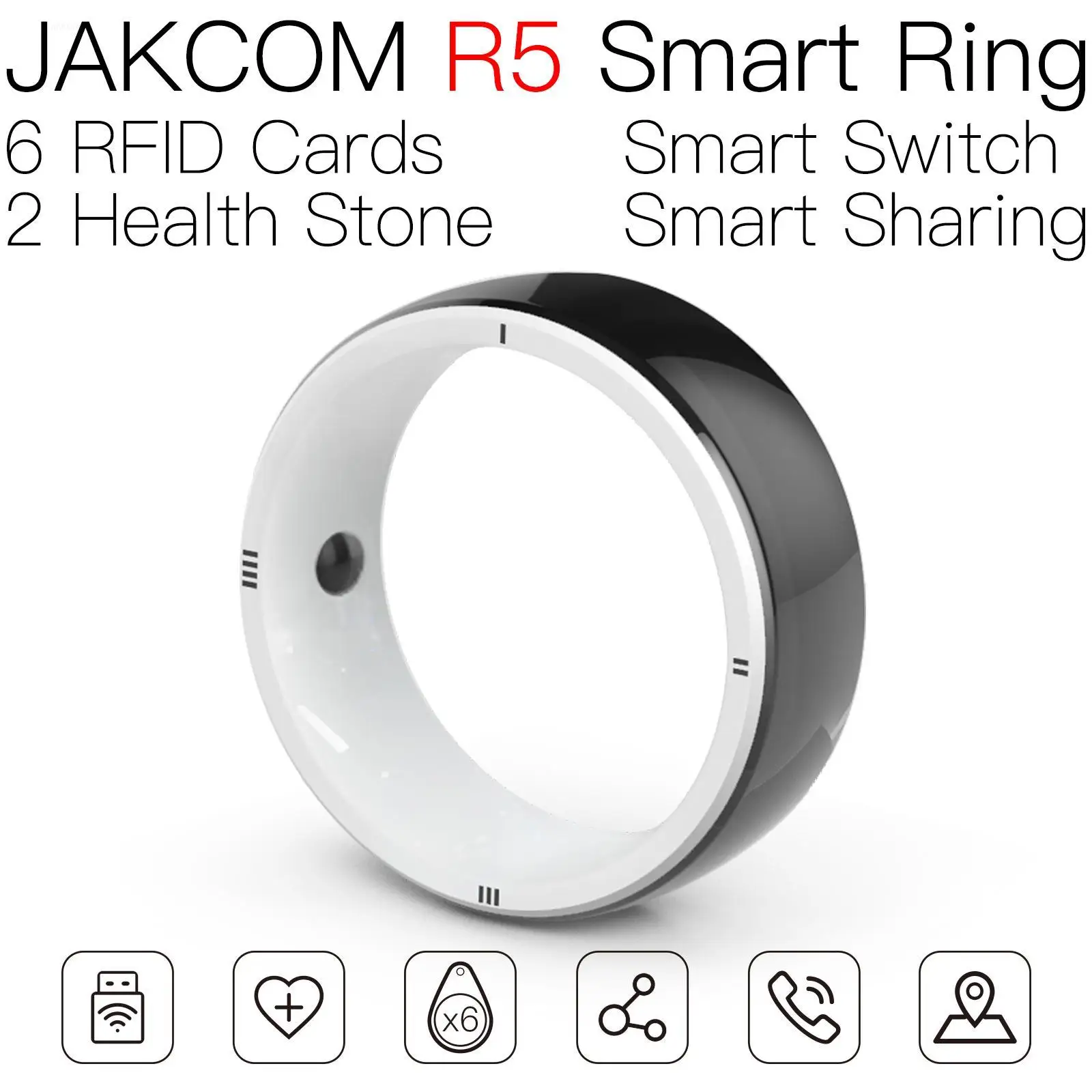 JAKCOM R5 Смарт-кольцо Для мужчин и женщин rf-карта перезаписываемая 12 месяцев европа считыватель меток rdid часы для собак в rfid-диапазоне iso18000