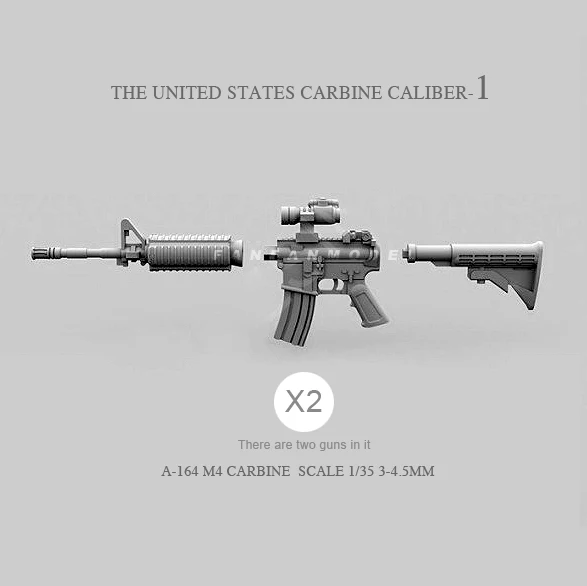 Аксессуары для модели солдата из смолы 1/35 American M4 (2 шт) A-164 Изображение 0 