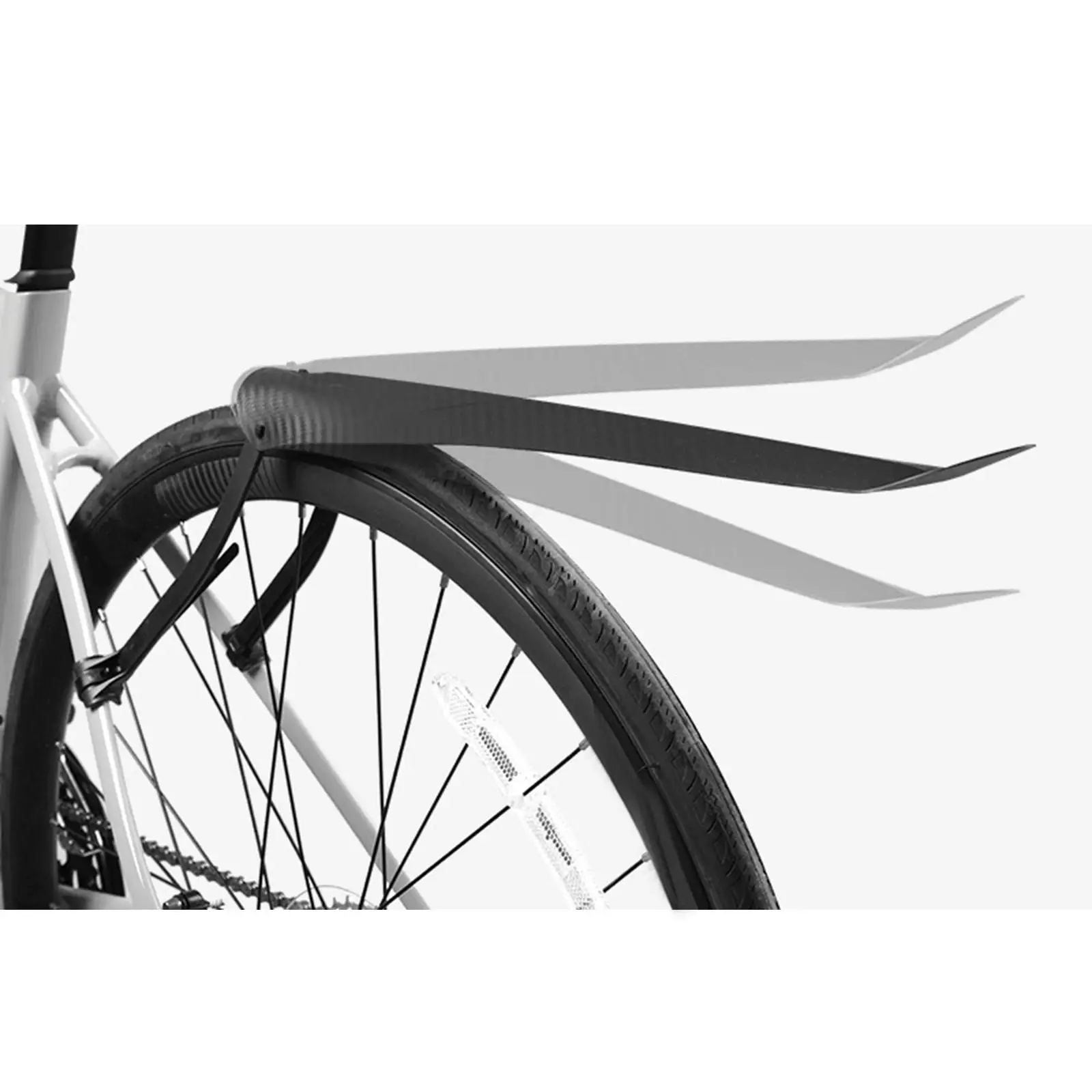 Брызговик для горного велосипеда, сверхлегкий, удлиняющий, расширяющий заднюю часть портативного велосипеда от грязи Изображение 1 