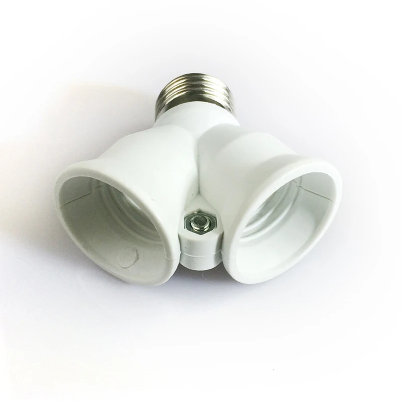 Винт E27 Светодиодная базовая лампа с цоколем от E27 до 2-E27 переходник-разветвитель держатель лампы E27 цоколь лампы держатель
