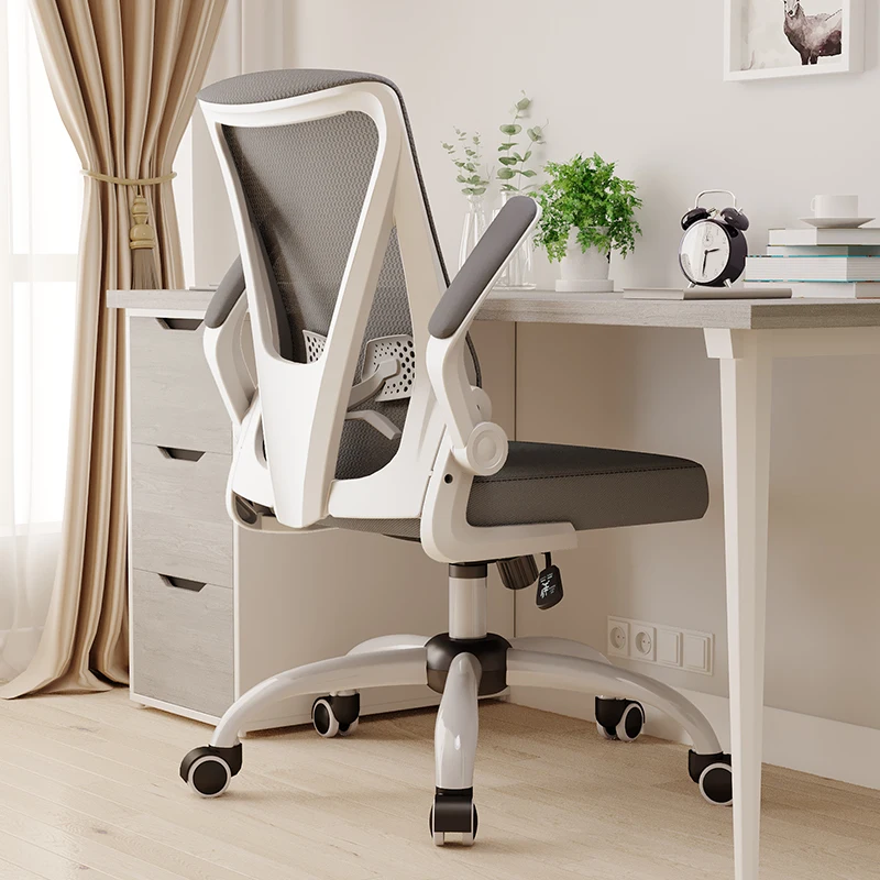 Дизайнерская подушка для офисного кресла, Белая подставка для стола, Удобное напольное офисное кресло, Скандинавская эргономичная мебель Silla Escritorio с высокой спинкой