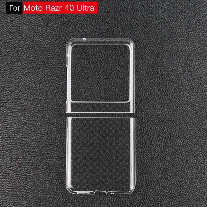 Для Motorola Razr 40 Ультрапрозрачный пластиковый корпус из ПК, ударопрочная полностью защитная задняя крышка для Motorola Razr 40