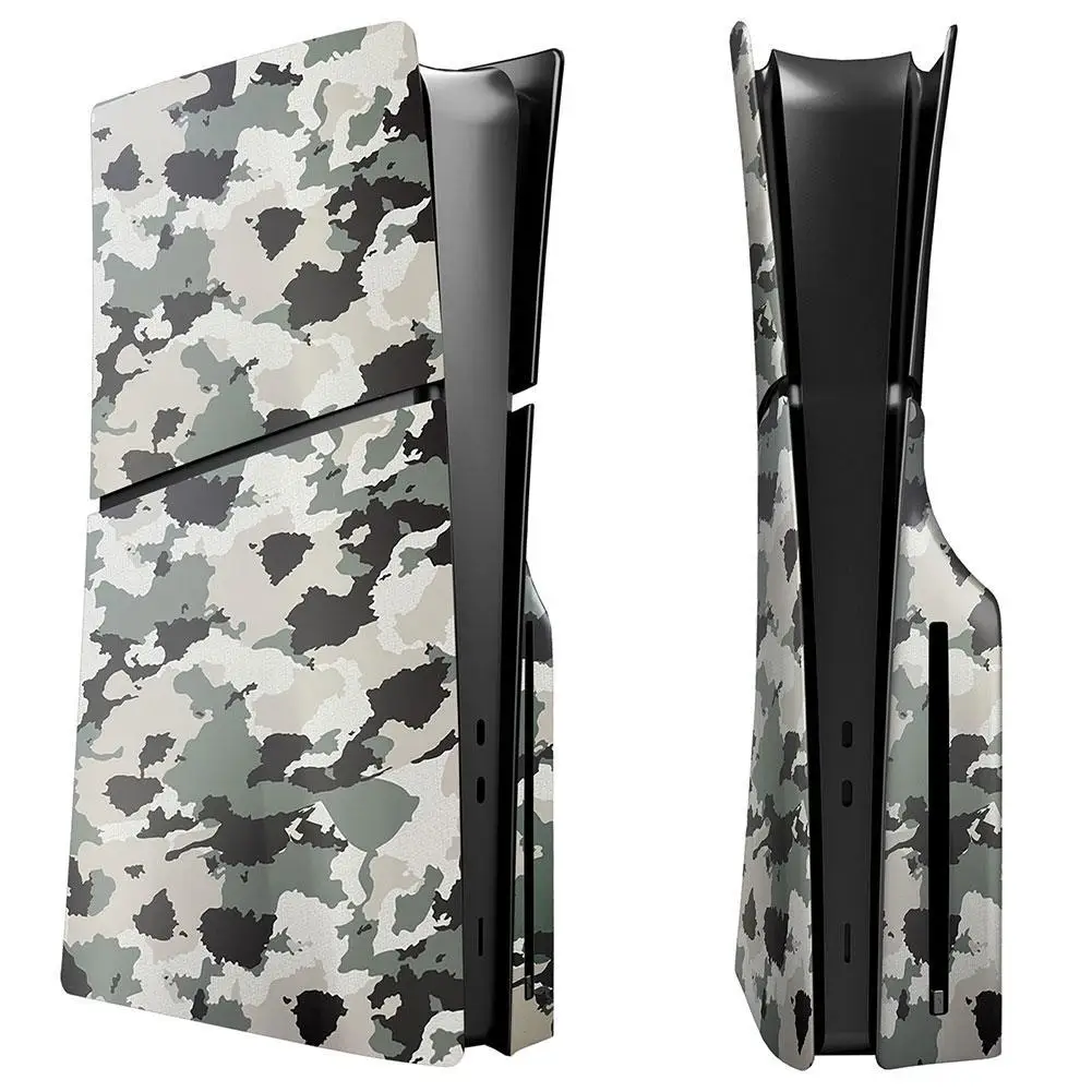 Для PS5 Тонкий камуфляжный чехол Замена камуфляжного защитного чехла Цифровая версия консоли Замена крышки