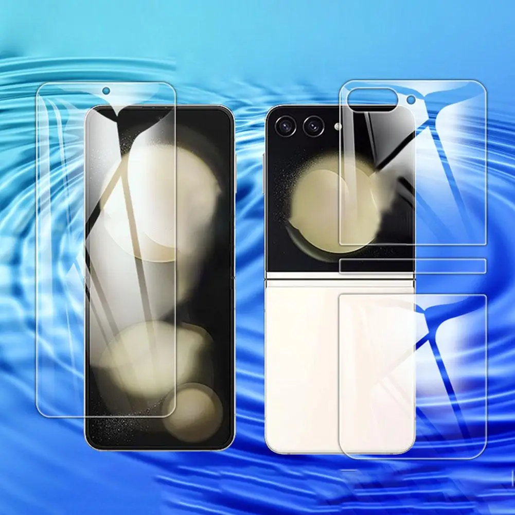 для Samsung Z Flip 5 Защитная Пленка Для экрана Гидрогелевая Внутренняя Задняя Верхняя/Нижняя Пленка для Центральной Оси Защитная Пленка для Экрана для Galaxy Z Flip N6R4