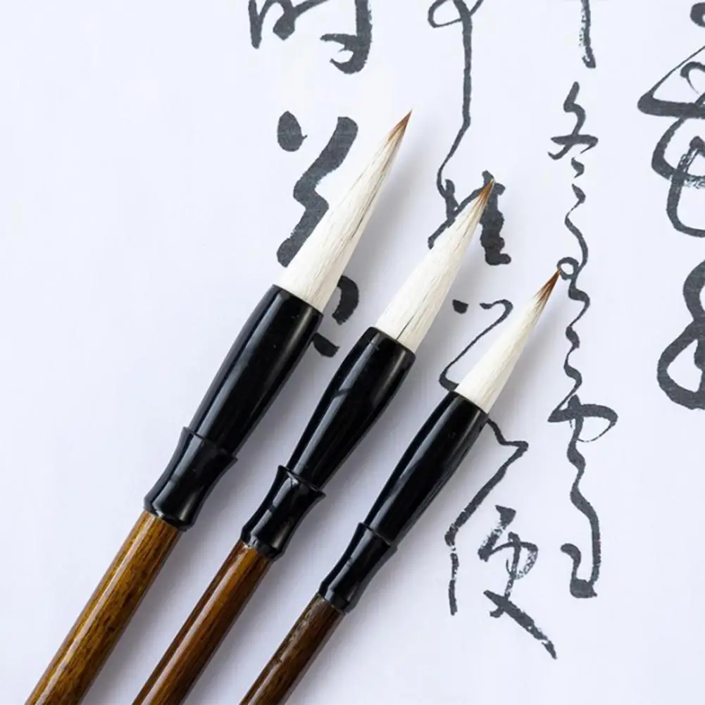 Кисть для письма в китайском стиле Портативная деревянная ручка-кисточка для школьных принадлежностей scolaires