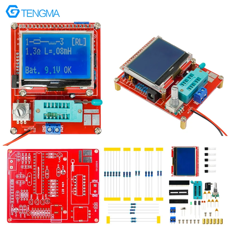 Комплект для тестирования графических транзисторов LCR Триод ESR PWM Прямоугольный сигнал DIY Parts