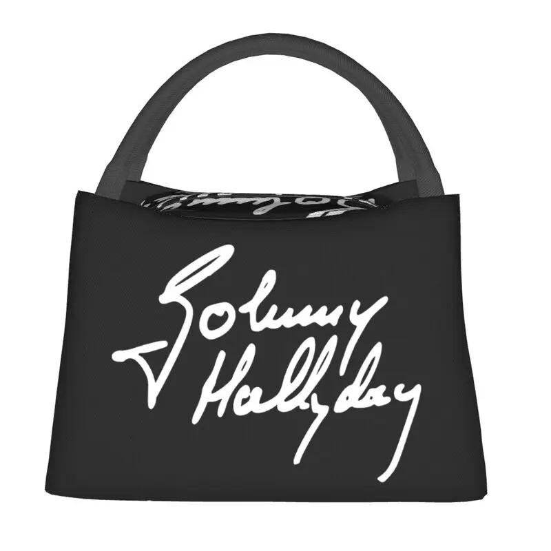 Ланч-бокс легенды французского рока Джонни Холлидея для женщин, герметичный термоохладитель, сумка для ланча с изоляцией от пищевых продуктов, больничный контейнер