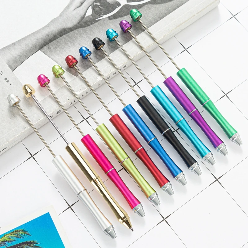 Металлическая ручка с бисером M17F Креативная Шариковая ручка из бисера 