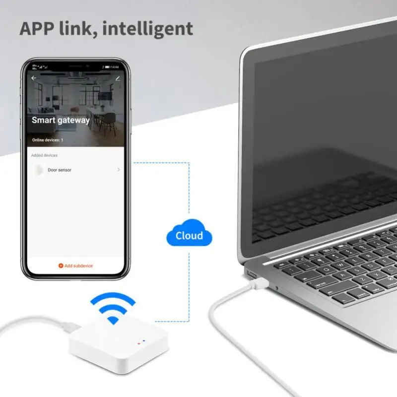 Мост-концентратор Tuya Smart Wireless Bluetooth Gateway, расписание таймера для умного дома, пульт дистанционного управления Smart Life, работа с Alexa Google Home Изображение 3 