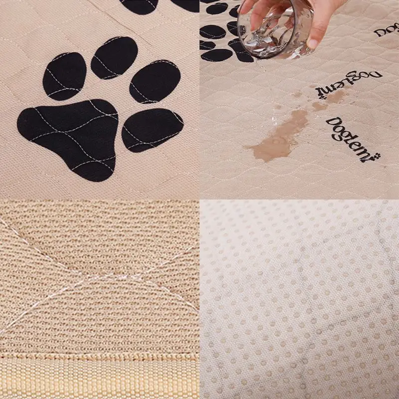 Моющиеся подушечки для мочи для собак, нескользящие, с высокой впитывающей способностью, для дрессировки щенков.