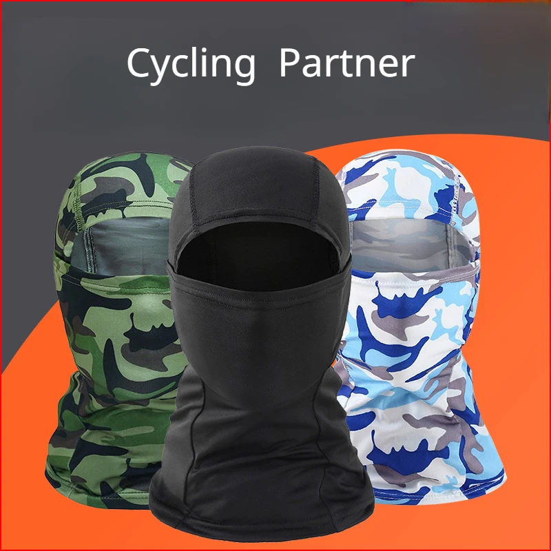 Мужская Тактическая балаклава, маска для лица, летняя Солнцезащитная Бандана, Охлаждающая Шейная гетра, Походные шарфы, Мотоциклетный Велосипедный шлем с капюшоном,