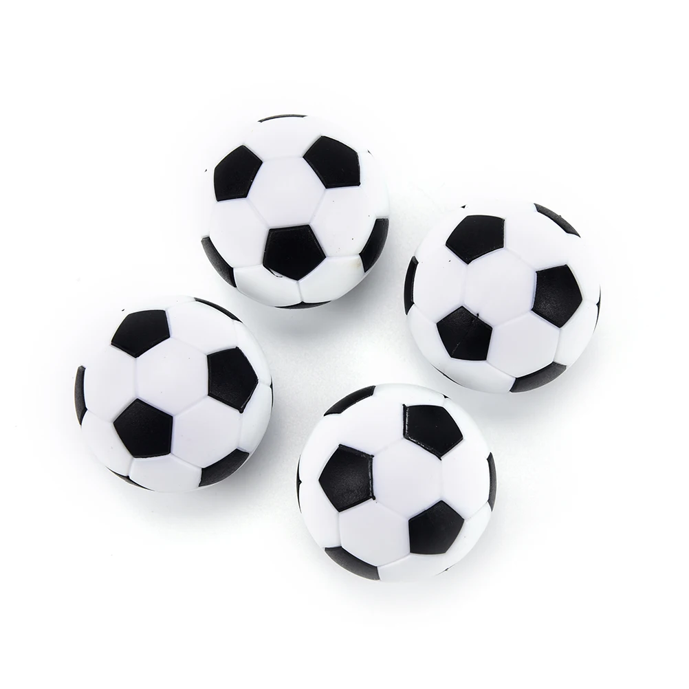 Новые 4 Шт 32 мм Футбольный Мяч Футбольные Спортивные Подарки Круглые Игры В помещении Настольный Футбол Пластиковый Футбольный Мяч Совершенно Новый Изображение 5 