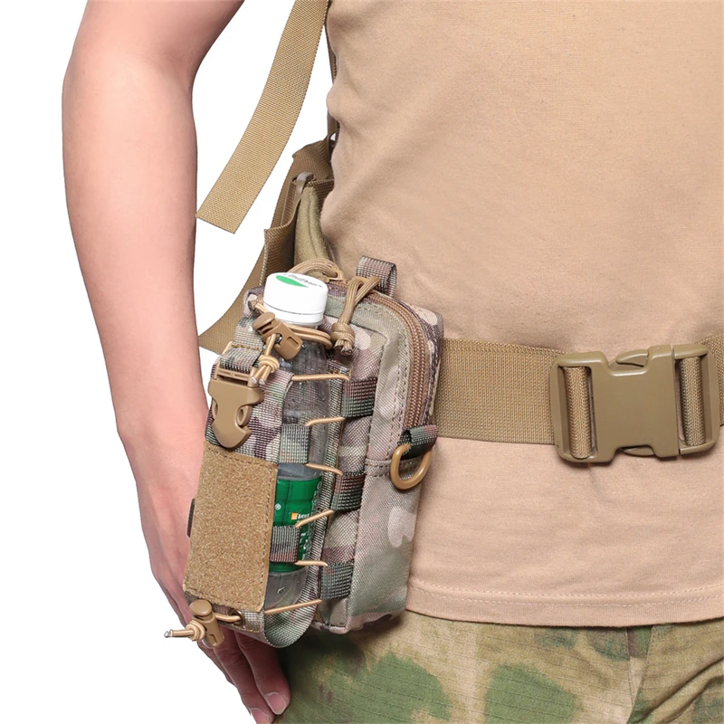Охотничья поясная сумка Чехол для бутылки Molle Военно-тактическая сумка EDC Инструменты Поясная сумка открытый жилет Сумка Wallte Карман для аксессуаров для телефона