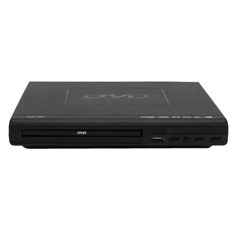 Портативный DVD-плеер для телевизора с поддержкой USB-порта Компактный мультирегиональный проигрыватель DVD/SVCD/ CD / дисков с дистанционным управлением, не поддерживает HD Изображение 0 