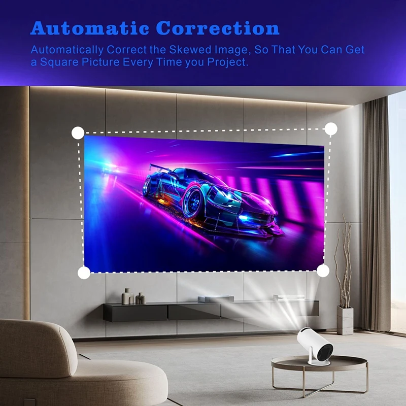 Проектор 4K HD 120 люмен Портативный домашний проектор для системы Android многофункциональный проектор Изображение 1 