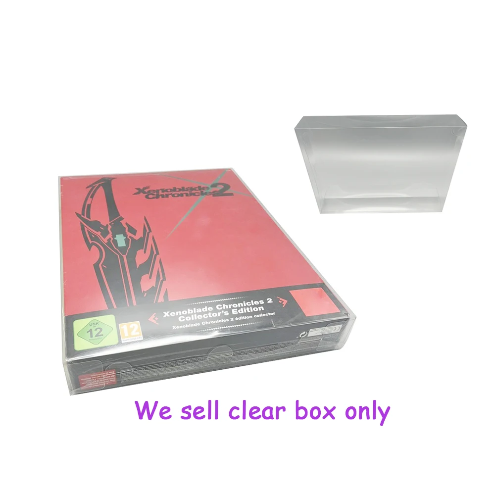 Прозрачная коробка TEP для переключения NS для игрового дисплея Xenoblade chronicles 2 Коллекционного издания европейской версии коробка для хранения игрового дисплея