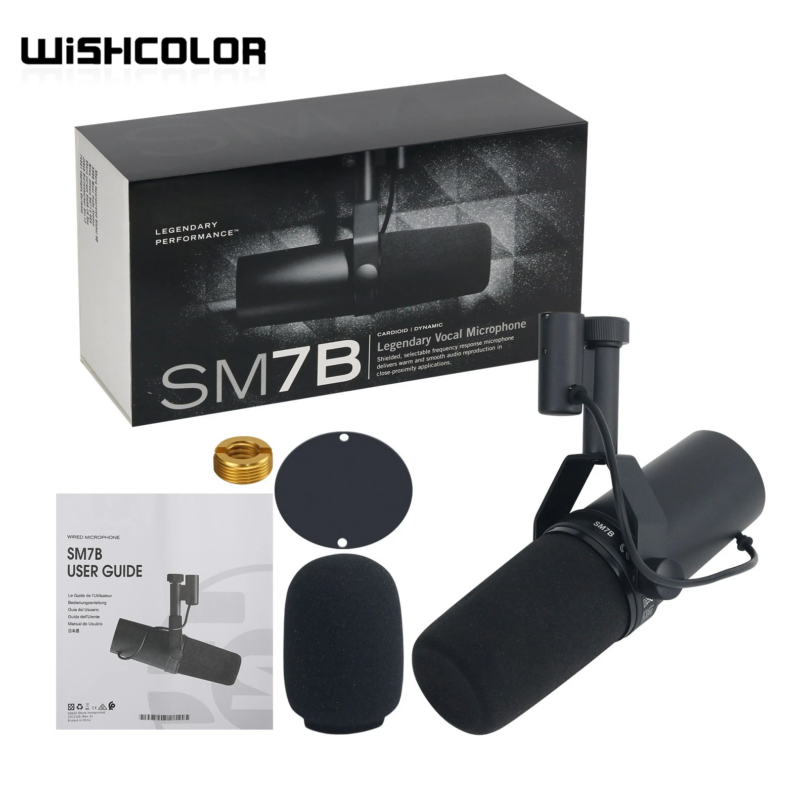 Профессиональный студийный микрофон SM7B с возможностью выбора частотной характеристики Кардиоидный динамический микрофон для записи на сцене в прямом эфире подкастинга