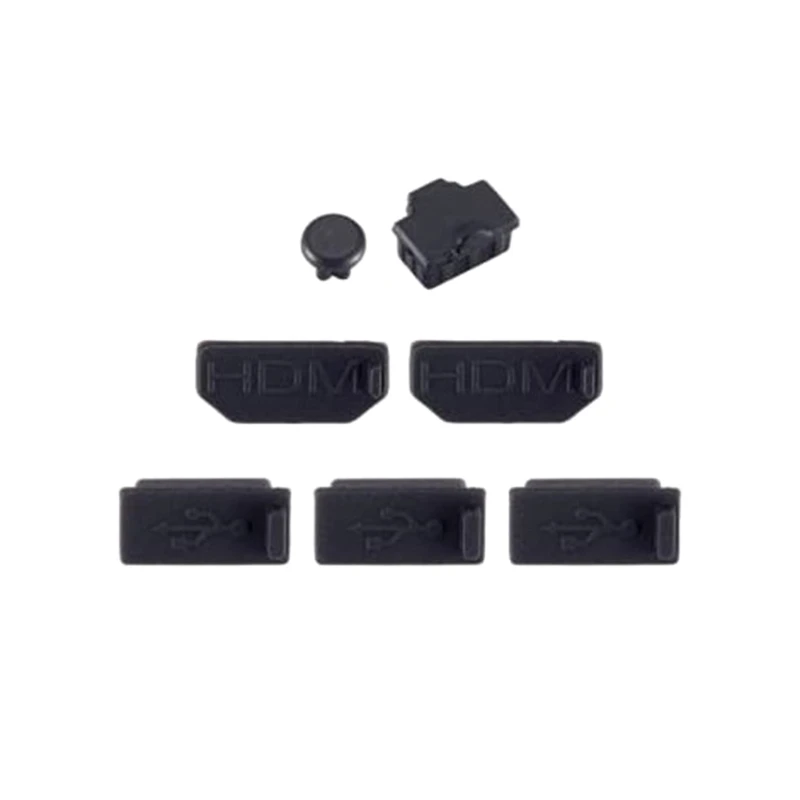 Пылезащитные крышки, 1 комплект из 7 шт. пылезащитных заглушек для консольных заглушек XB One, защита от пыли, Силиконовые заглушки