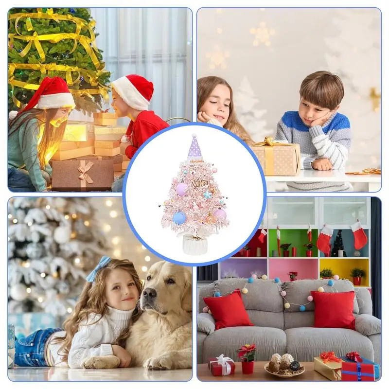 Рождественская елка, музыкальная шкатулка, вращающаяся на 360 градусов, Светящаяся Настольная елка, Рождественская елка, музыкальная шкатулка, Снежный шар для украшения домашней вечеринки