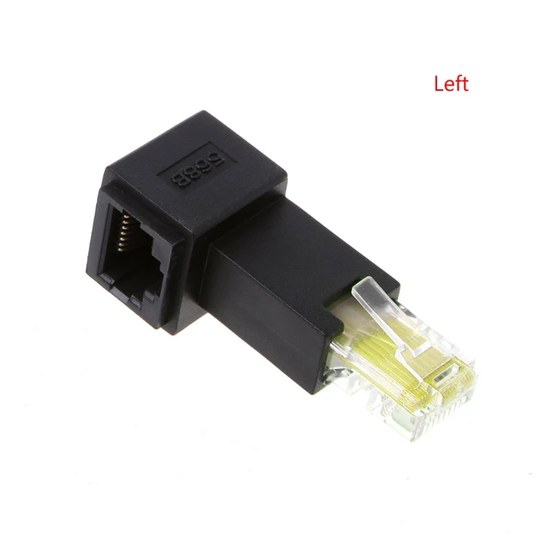 Соединитель RJ45, сетевой соединитель, разъемы Ethernet Многоугловой соединитель для удлинителя кабеля Ethernet Cat5e QXNF Изображение 1 