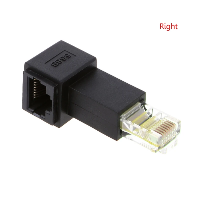 Соединитель RJ45, сетевой соединитель, разъемы Ethernet Многоугловой соединитель для удлинителя кабеля Ethernet Cat5e QXNF Изображение 4 