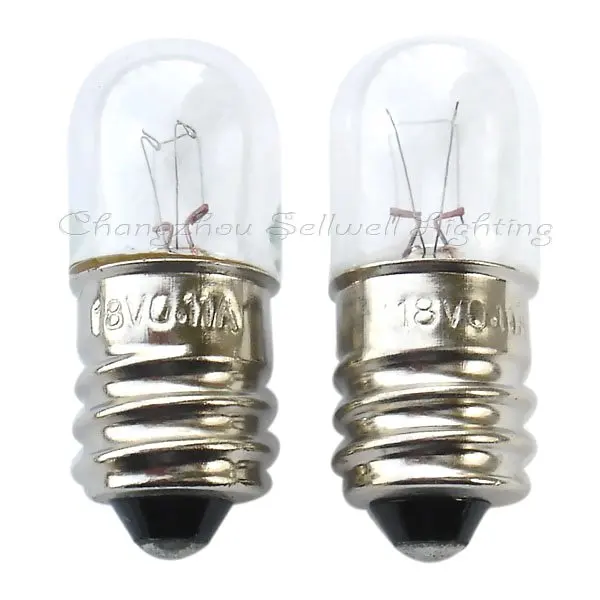 Срочно выпущенная настоящая коммерческая лампа Ccc Ce Edison 18v 0.11a T13x33 Новинка! миниатюрная лампочка A111 Изображение 0 