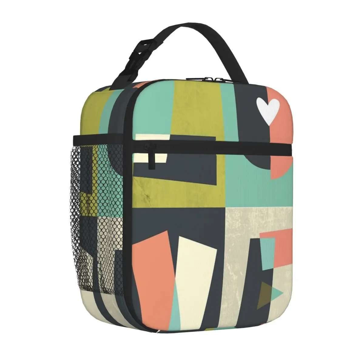 Типографика LOVE Полноцветная сумка для ланча, сумки для ланча, изолированная сумка, детская сумка для ланча Изображение 1 