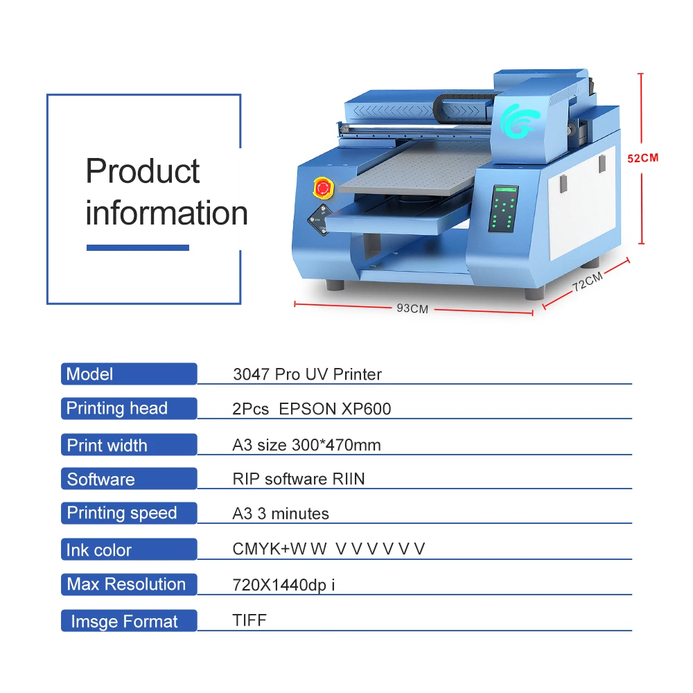 УФ-принтер A3 для Epson XP600, светодиодная печатающая машина с двойной печатающей головкой, УФ-принтер A3 для чехла для телефона, бутылки, цилиндра, стекла, акрила Изображение 2 